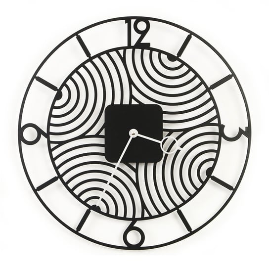 Zegar ścienny Art Deco, czarny, 40 cm deLorentis