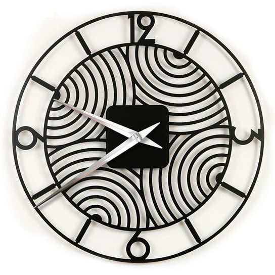 Zegar ścienny Art Deco, czarny, 78 cm deLorentis