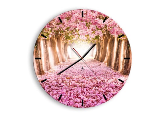 Zegar ścienny ARTTOR Droga do raju - drzewo aleja kwiat, C3AR50x50-2794, 50x50 cm ARTTOR