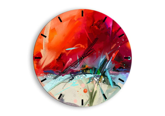 Zegar ścienny ARTTOR Eksplozja świateł i barw - kompozycja dynamika, C3AR60x60-4036, 60x60 cm ARTTOR