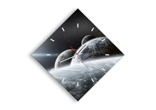 Zegar ścienny ARTTOR Kosmiczna muzyka sfer - ziemia planeta, C3AD40x40-2327, 57x57 cm ARTTOR