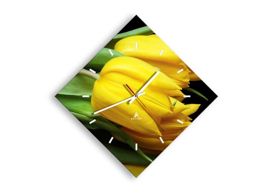 Zegar ścienny ARTTOR Powstały z czystego słońca - tulipany bukiet, C3AD30x30-0509, 42x42 cm ARTTOR