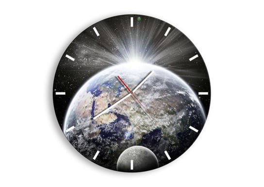 Zegar ścienny ARTTOR W pełnym blasku - ziemia planeta, C3AR50x50-2328, 50x50 cm ARTTOR
