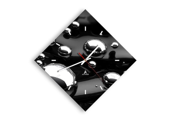 Zegar ścienny ARTTOR Z czarnej toni - kule kompozycja, C3AD30x30-2525, 42x42 cm ARTTOR