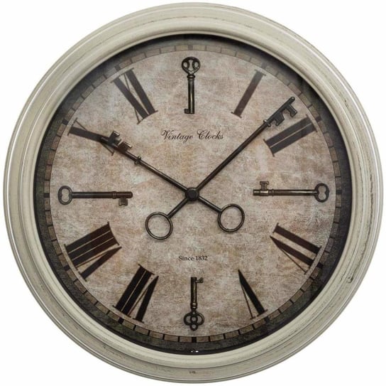 Zegar ścienny ATMOSPHERA, brązowo-beżowy, 40 cm Atmosphera