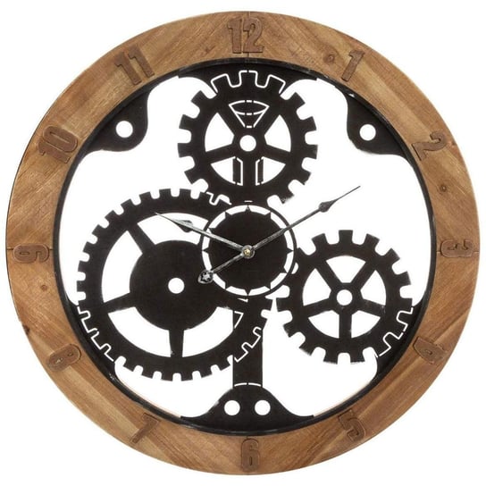 Zegar ścienny ATMOSPHERA, brązowy, 58 cm Atmosphera