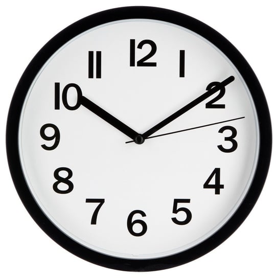 Zegar ścienny ATMOSPHERA, czarny, 22 cm Atmosphera