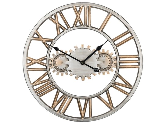 Zegar ścienny BELIANI Seon, srebrny, 46 cm Beliani