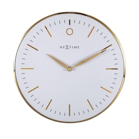 Zegar ścienny (biało-złoty) Small Glamour Nextime Nextime