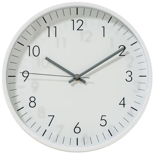 Zegar ścienny, biały, 30 cm 