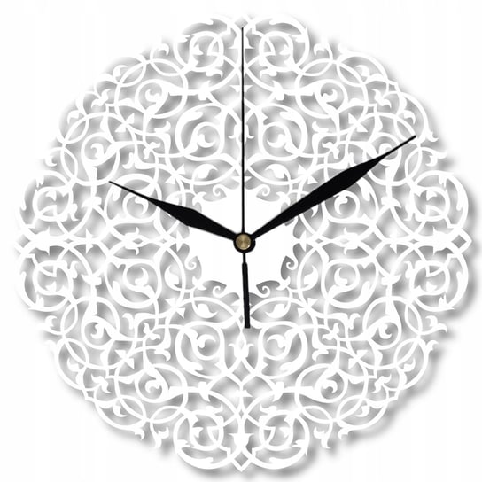 Zegar Ścienny Biały Mandala Piękny Modny Ażurowy 35 cm Inna marka