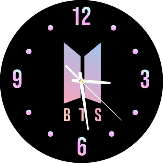 Zegar Ścienny BTS Zespół Prezent dla Fana 30 cm Plexido