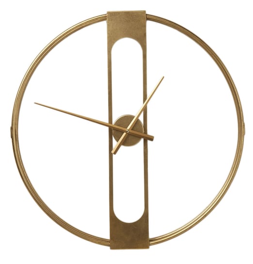 Zegar ścienny Clip Ø60 cm złoty Kare Design
