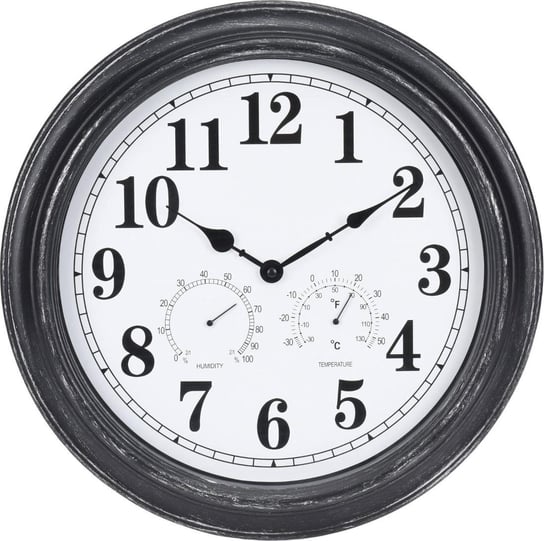 Zegar ścienny czarny, styl loftowy, Ø 40 cm Segnale