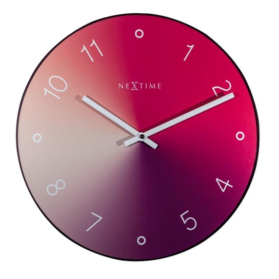 Zegar ścienny (czerwony) Gradient Nextime Nextime