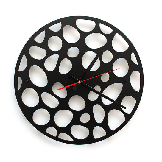 Zegar ścienny DECOLICIOUS Compell, czarny, 40x40 cm Decolicious