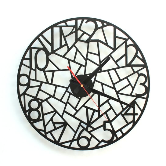 Zegar ścienny DECOLICIOUS Formic, czarny, 40x40 cm Decolicious