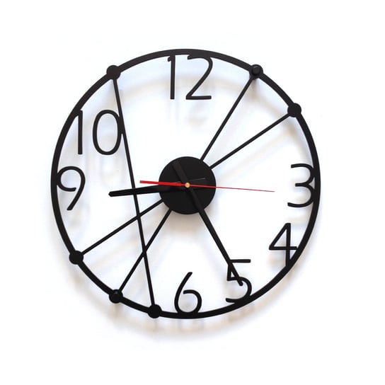 Zegar ścienny DECOLICIOUS Gent, czarny, 40x40 cm Decolicious