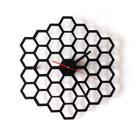Zegar ścienny DECOLICIOUS Haxa, czarny, 40x40 cm Decolicious