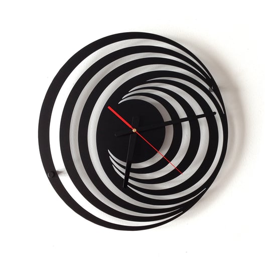 Zegar ścienny DECOLICIOUS Holl, czarny, 40x40 cm Decolicious