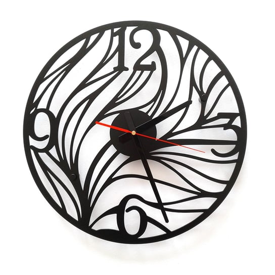 Zegar ścienny DECOLICIOUS Manche, czarny, 40x40 cm Decolicious