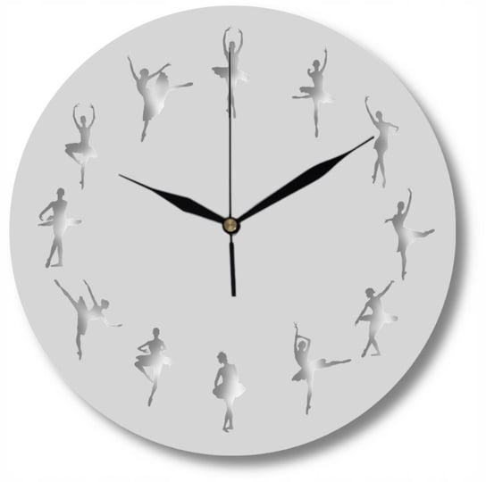 Zegar Ścienny Dekoracyjny do Studia Baletu Balet Taniec 35 cm Inna marka