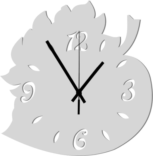 Zegar Ścienny Dekoracyjny Drewniany w formie Liścia Liść 45 cm Inna marka