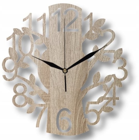 Zegar Ścienny Dekoracyjny Drzewo Las do Salonu Kuchni 35 cm Inna marka