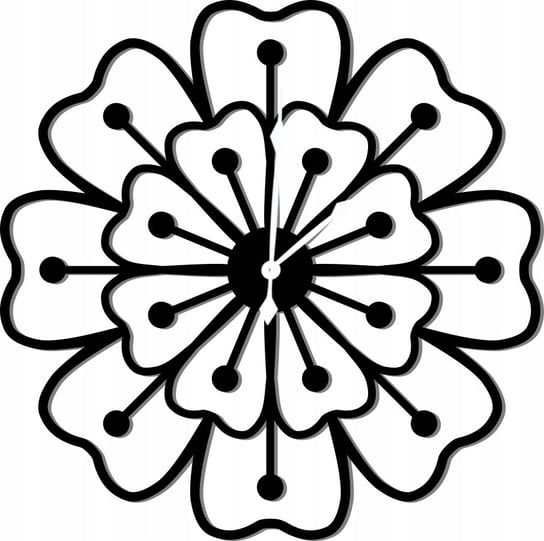 Zegar Ścienny Dekoracyjny Elegancki w formie Kwiatu 45 cm Inna marka