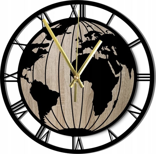 Zegar Ścienny Dekoracyjny Globus Mapa Świata 45 cm Inna marka