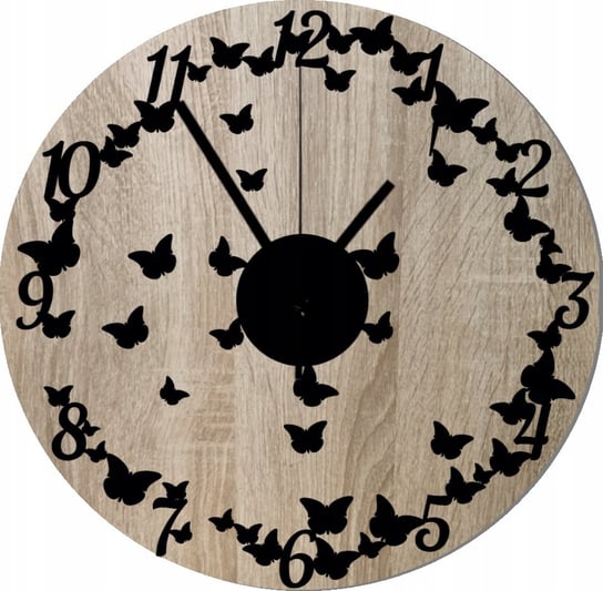 Zegar Ścienny Dekoracyjny Latające Motyle Motylki 45 cm Inna marka