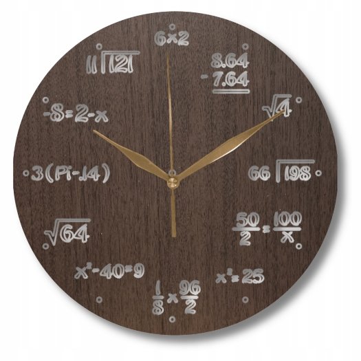 Zegar Ścienny Dekoracyjny Matematyczny dla Matematyka Pitagoras 35 cm Inna marka