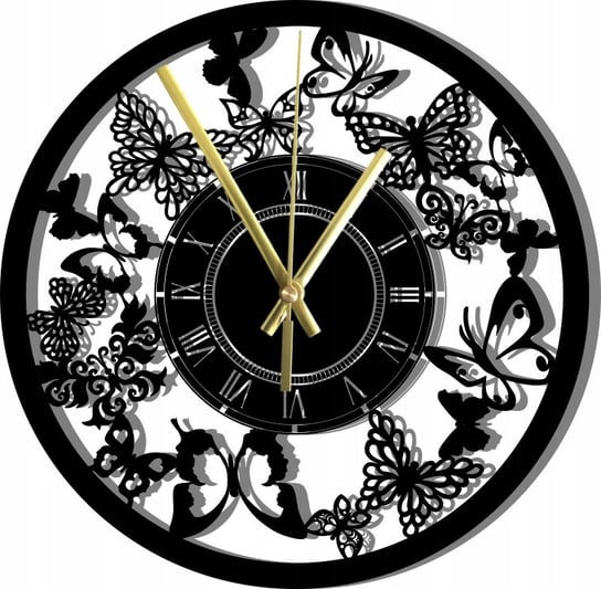 Zegar Ścienny Dekoracyjny Motyle Motylki 45 cm Inna marka