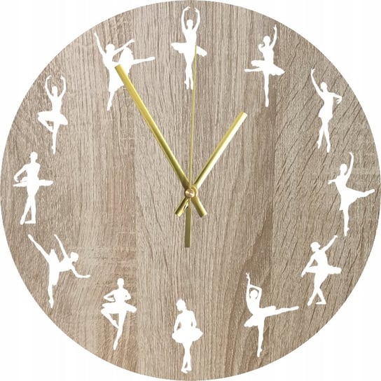 Zegar Ścienny Dekoracyjny Prezent Baletnica Balet Taniec 45 cm Inna marka