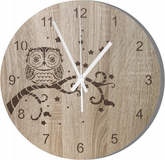 Zegar Ścienny Dekoracyjny Sówka Maribella na Gałęzi 45 cm Inna marka