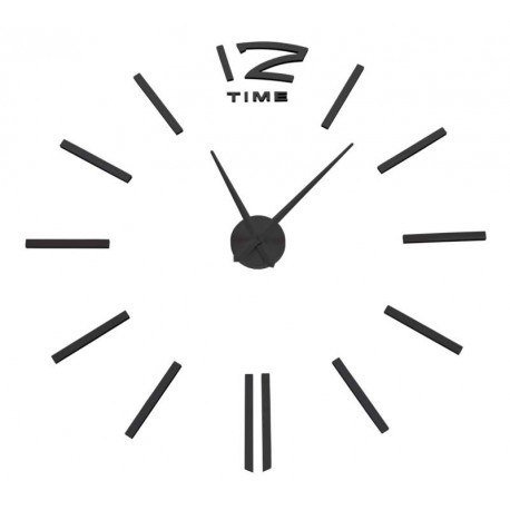 Zegar ścienny Diy Apis 65 - 120 cm - czarny 3D GMM