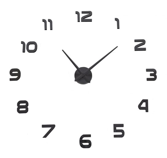 Zegar ścienny DIY NEPRI 65 - 130 cm - czarny 3D GMM
