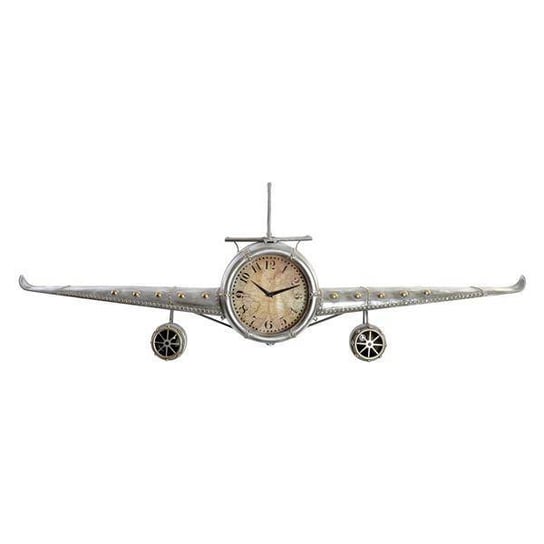 Zegar Ścienny DKD Home Decor Samolot Metal Szkło (141 x 20 x 46.5 cm) DKD Home Decor