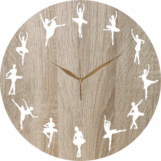 Zegar Ścienny dla Baletnicy Prezent Taniec Balet 35 cm Inna marka