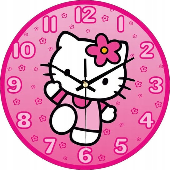 Zegar Ścienny Dla Dzieci Hello Kitty 30 Cm Prezent Plexido
