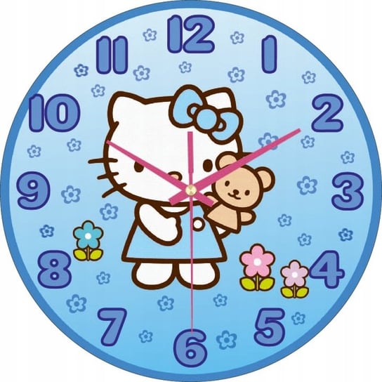 Zegar Ścienny Dla Dzieci Hello Kitty Prezent 30 Cm Plexido
