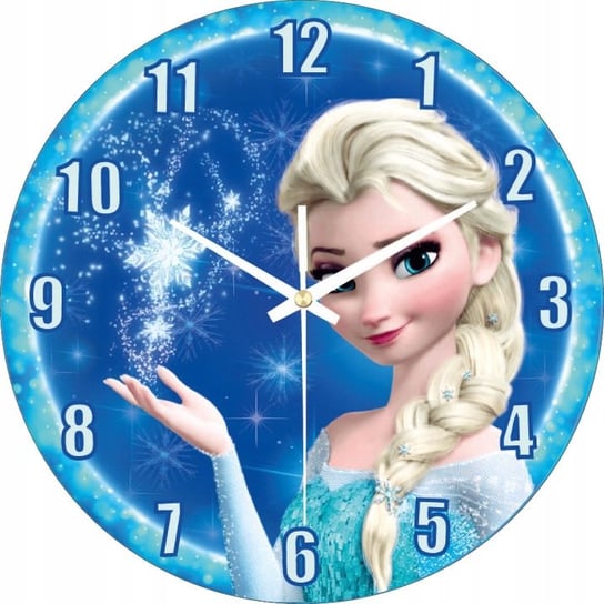 Zegar Ścienny Dla Dzieci Kraina Lodu Elsa Prezent Plexido