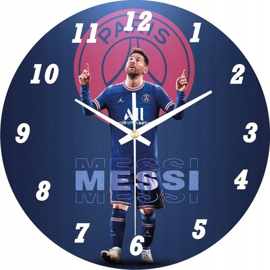 Zegar Ścienny dla Dzieci Leo Messi Piłkarz 30 cm Plexido