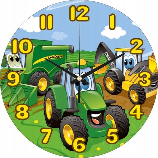 Zegar Ścienny Dla Dzieci Maszyny Rolnicze 30 Cm Plexido