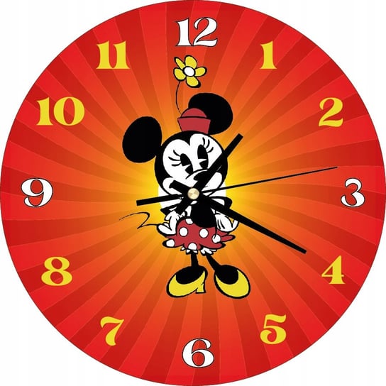 Zegar Ścienny Dla Dzieci Myszka Minnie Prezent Plexido