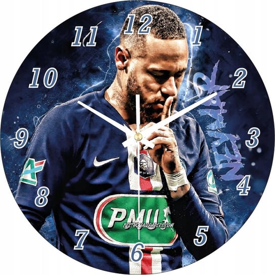 Zegar Ścienny dla Dzieci Piłkarz Neymar 30 cm Plexido