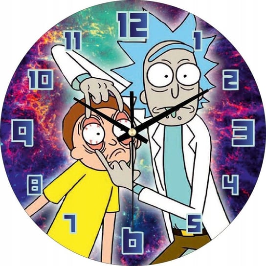 Zegar Ścienny Dla Dzieci Rick And Morty 30 Cm Plexido