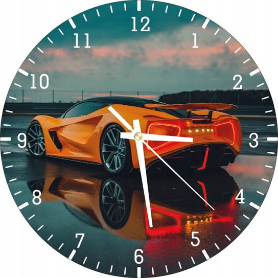 Zegar Ścienny Dla Dzieci Samochód Lotus 30 cm Plexido