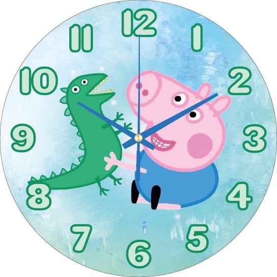 Zegar Ścienny Dla Dzieci Świnka Peppa 30Cm George Plexido