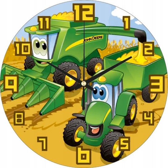 Zegar Ścienny Dla Dzieci Traktor Dla Chłopca 30 Cm Plexido